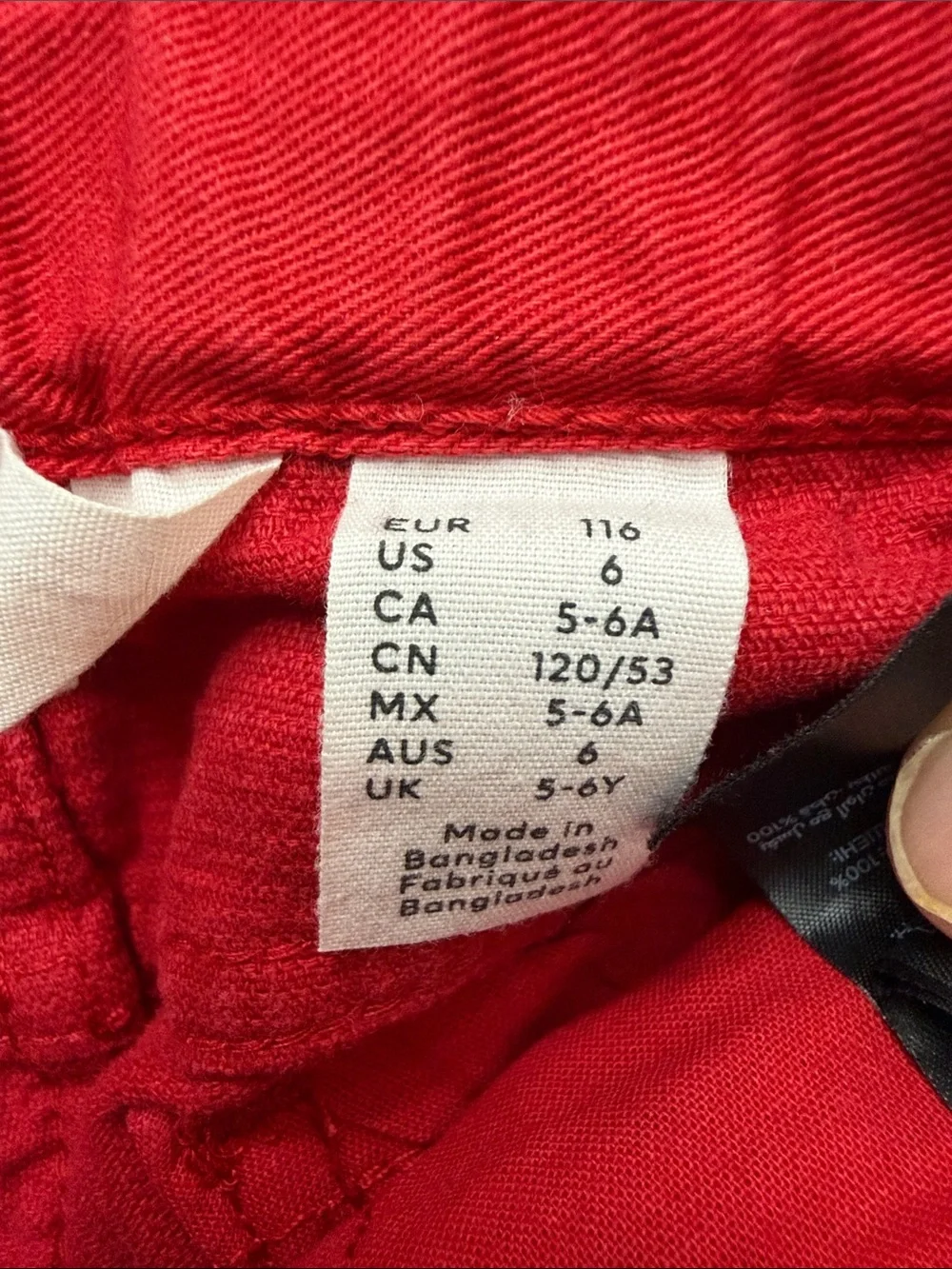 H&M Boys Pants - Red and Mustard Size 6